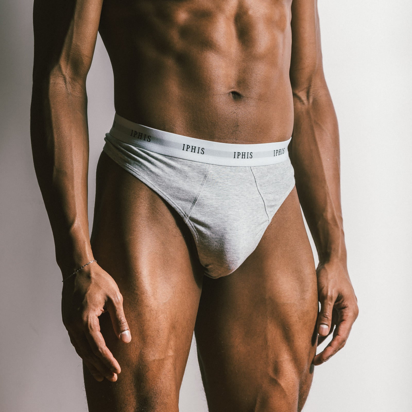 Heather Grey-Classic-Cotton-Thong-Male